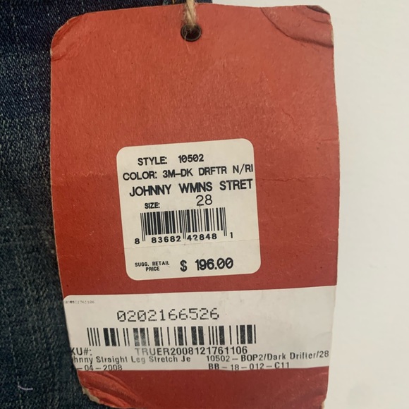 True Religion Johnny Straight Leg Stretch Jean - Picture 5 of 7